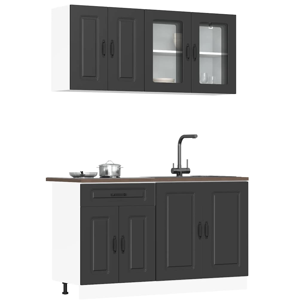 4-tlg. Küchenschrank-Set Kalmar Weiß Holzwerkstoff