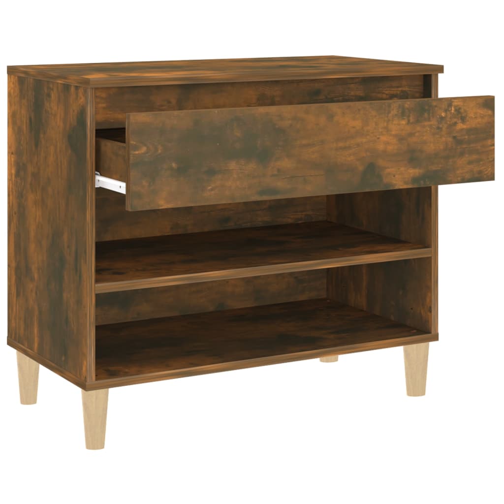 Schuhregal Weiß 70x36x60 cm Holzwerkstoff