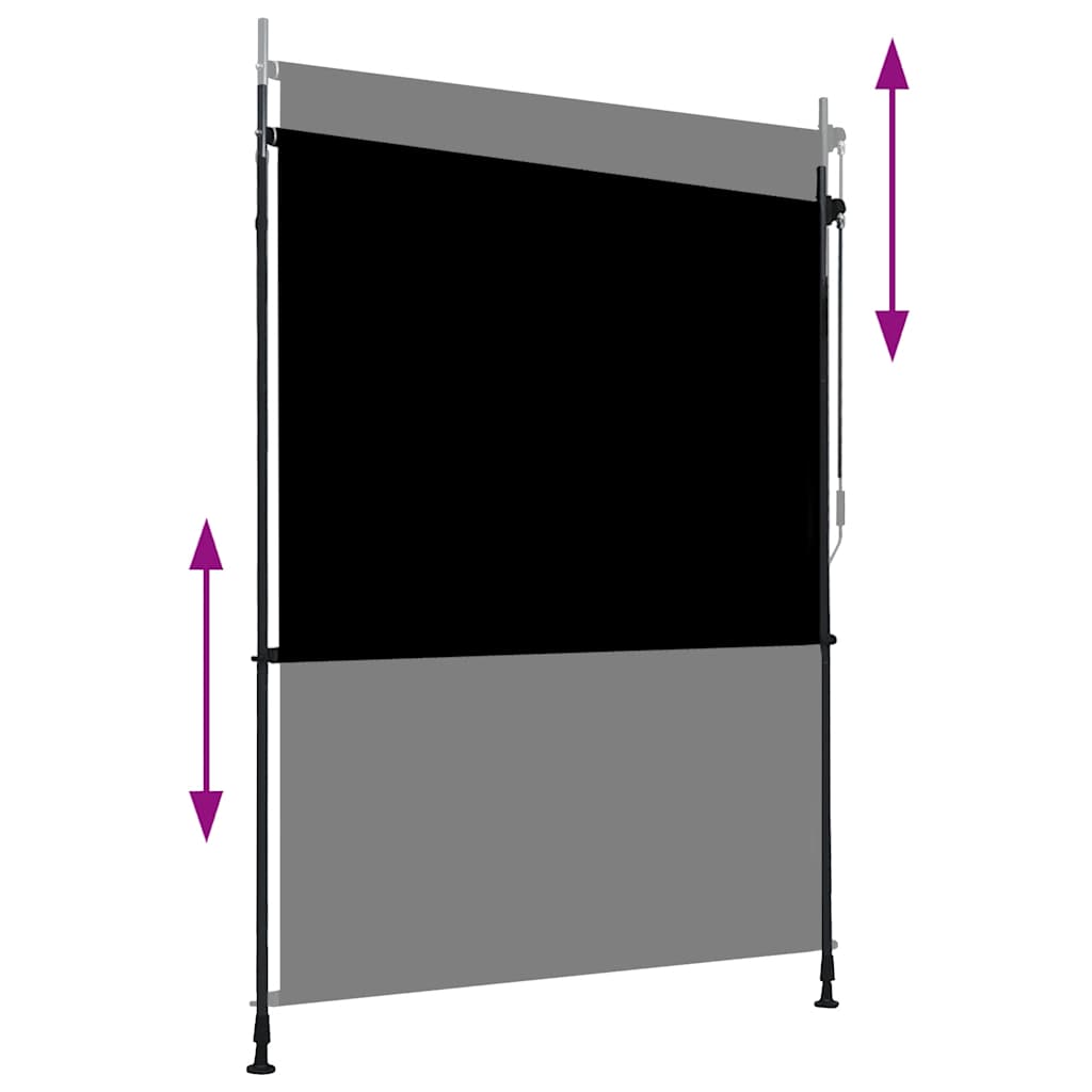 Außenrollo 100 x 270 cm Anthrazit
