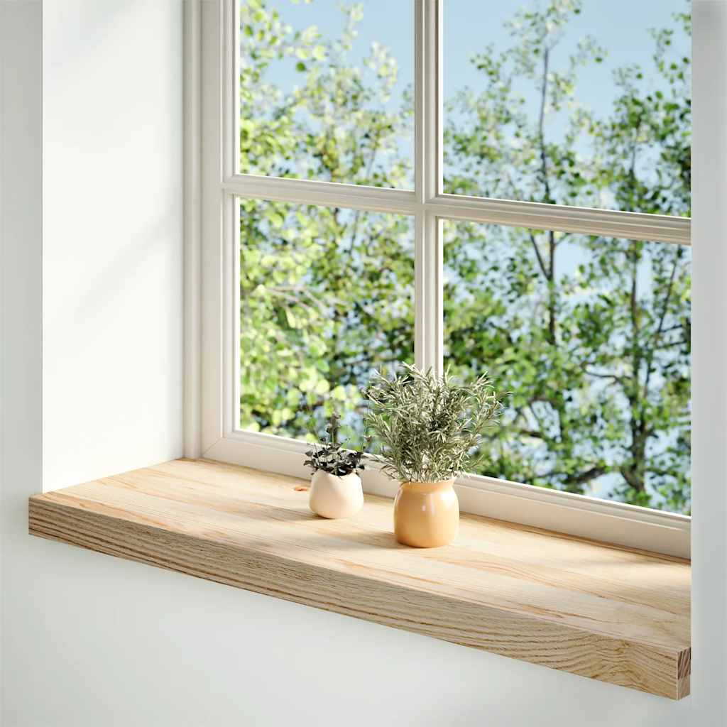 Fensterbänke 2 Stk. Unbehandelt 160x25x2 cm Massivholz Eiche