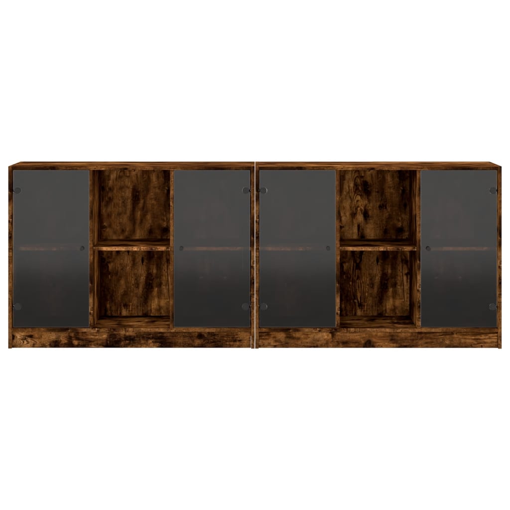 Bücherschrank mit Türen Weiß 204x37x75 cm Holzwerkstoff