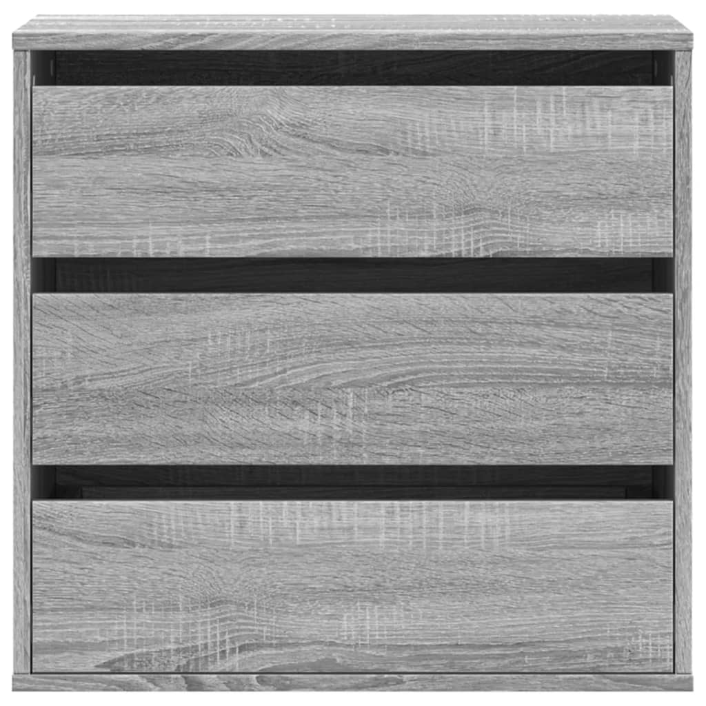 Schubladenschrank Schwarz Eichen-Optik 41 x 40 x 58 cm