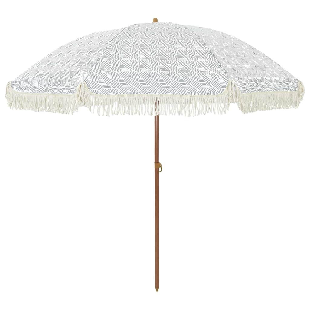 Strandparasol Gelb und Weiß 205 x 205 x 210 cm