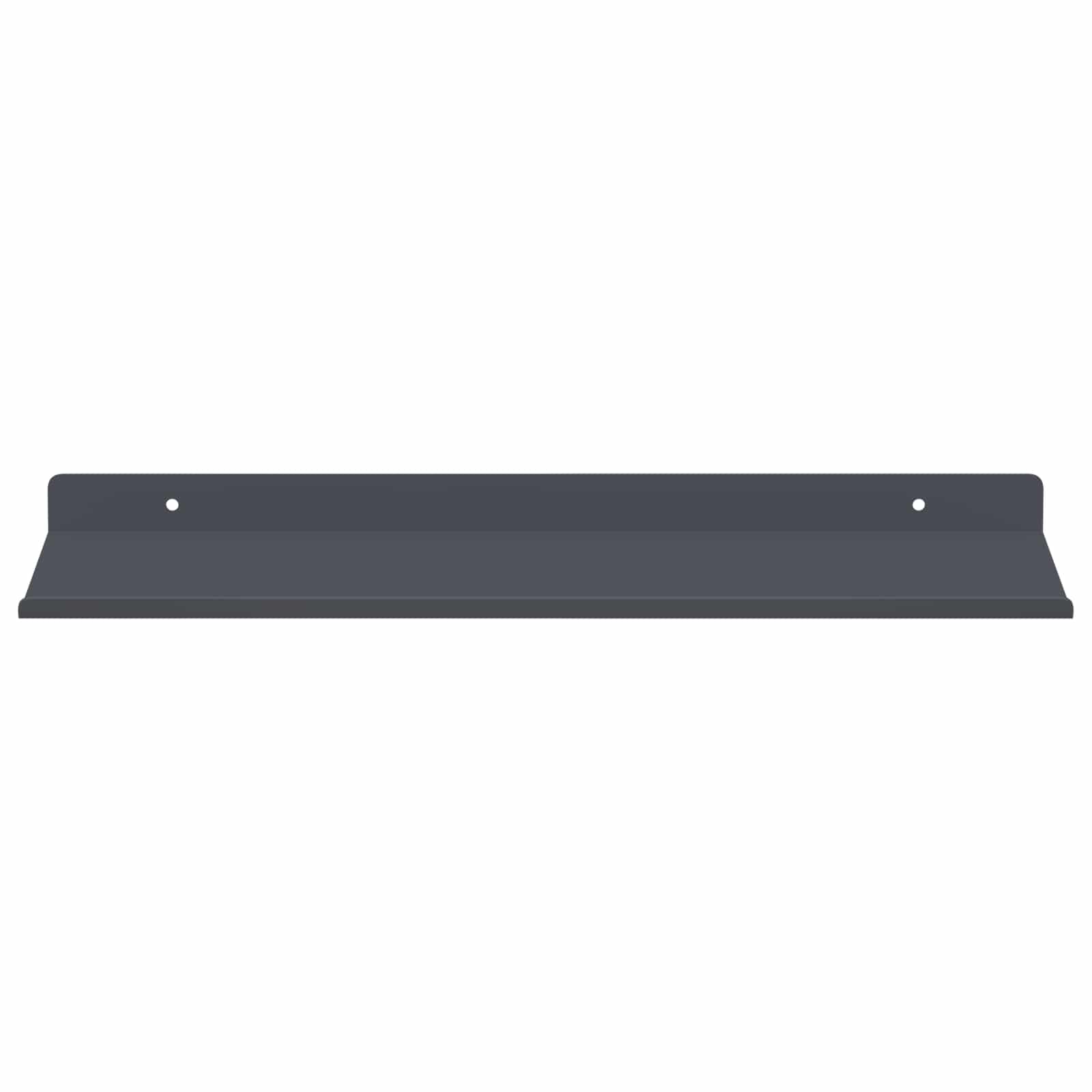 Schwebendes Regal 3 pcs Schwarz 40 x 9 x 2,5 cm Stahl