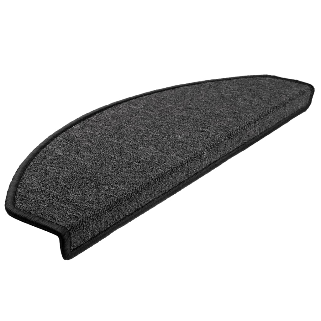 Stufenmatten 15 Stk. 56x17x3 cm Anthrazit Halbrund