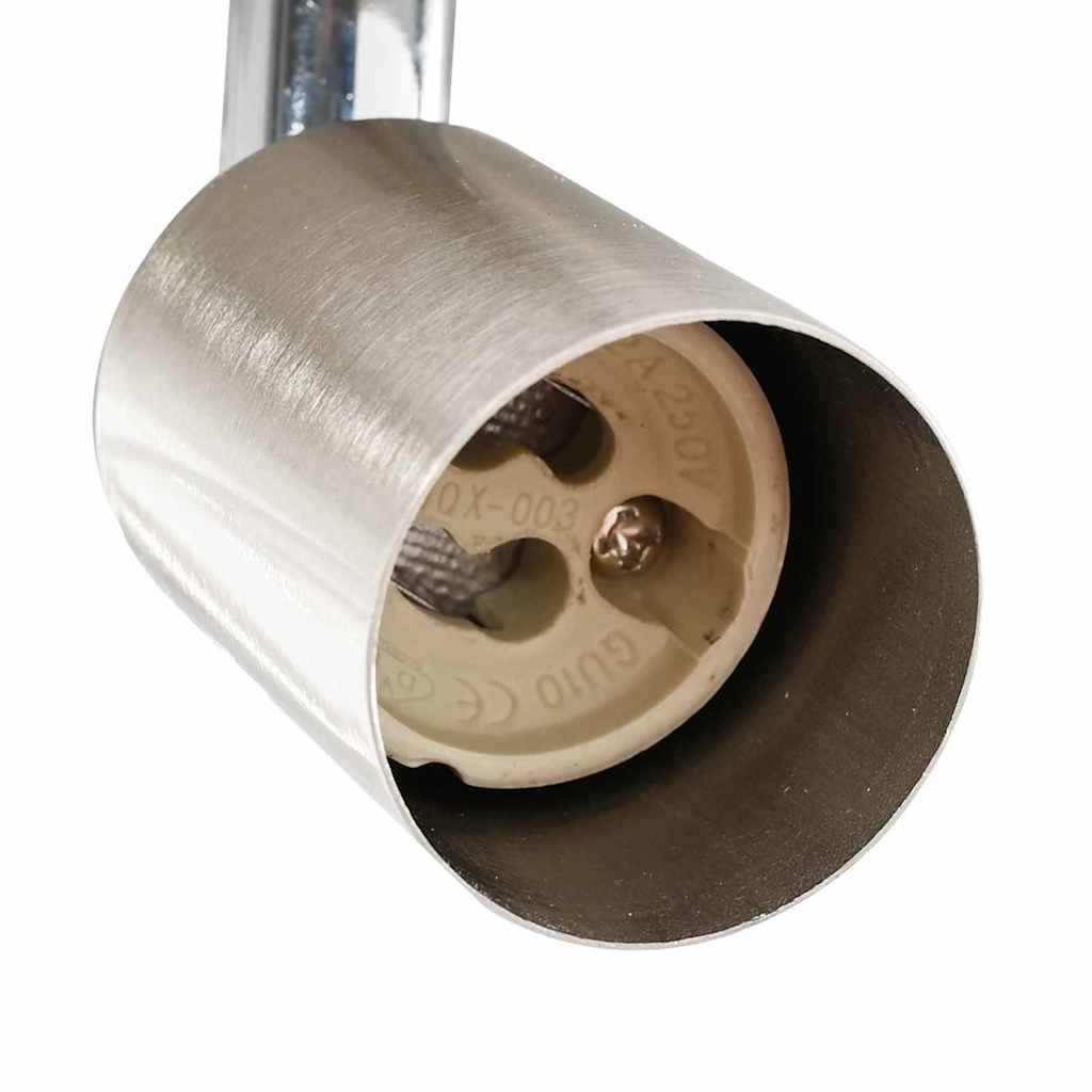 Deckenstrahler mit Strahlern Nickel 8 x 8 x 10,5 cm Stahl