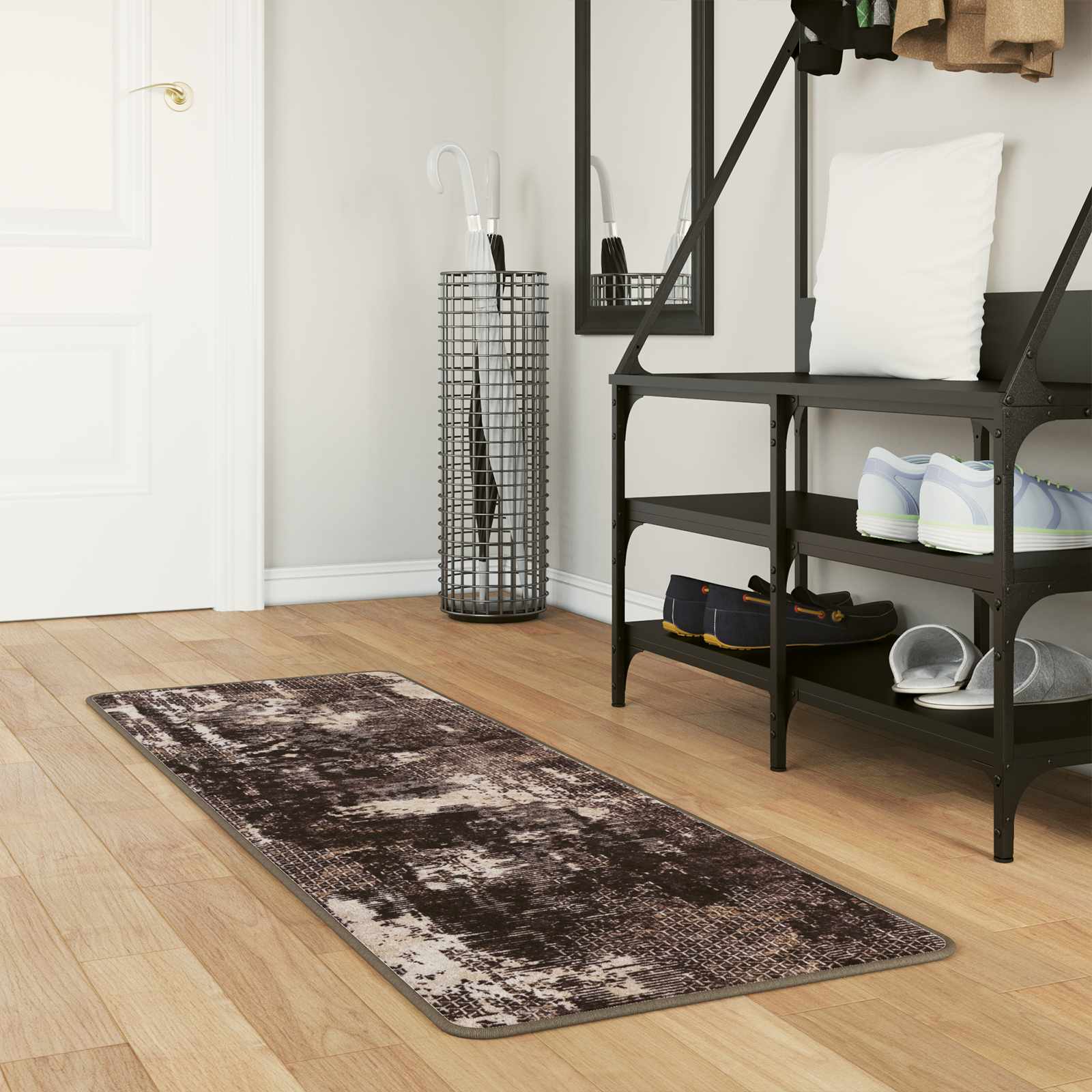 Teppich Waschbar Mehrfarbig 160x230 cm