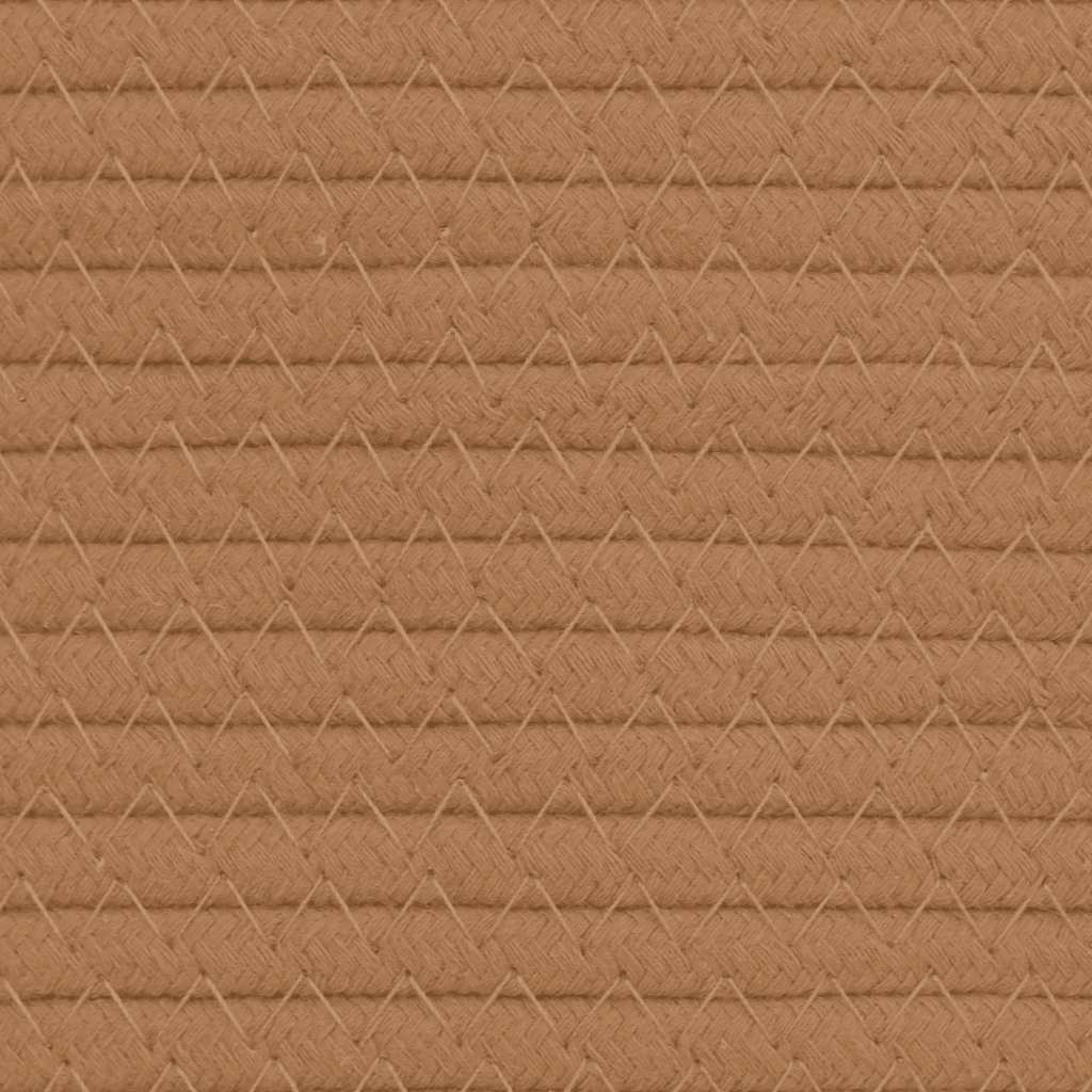 Aufbewahrungskorb Braun Ø40x35 cm Baumwolle