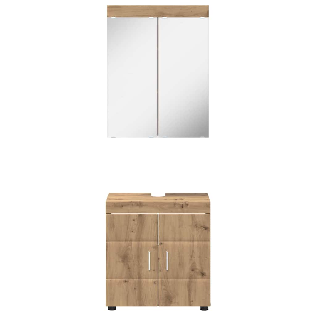 Badezimmermöbel-Set TULUM 2 pcs Weiß 60 x 34 x 63 cm