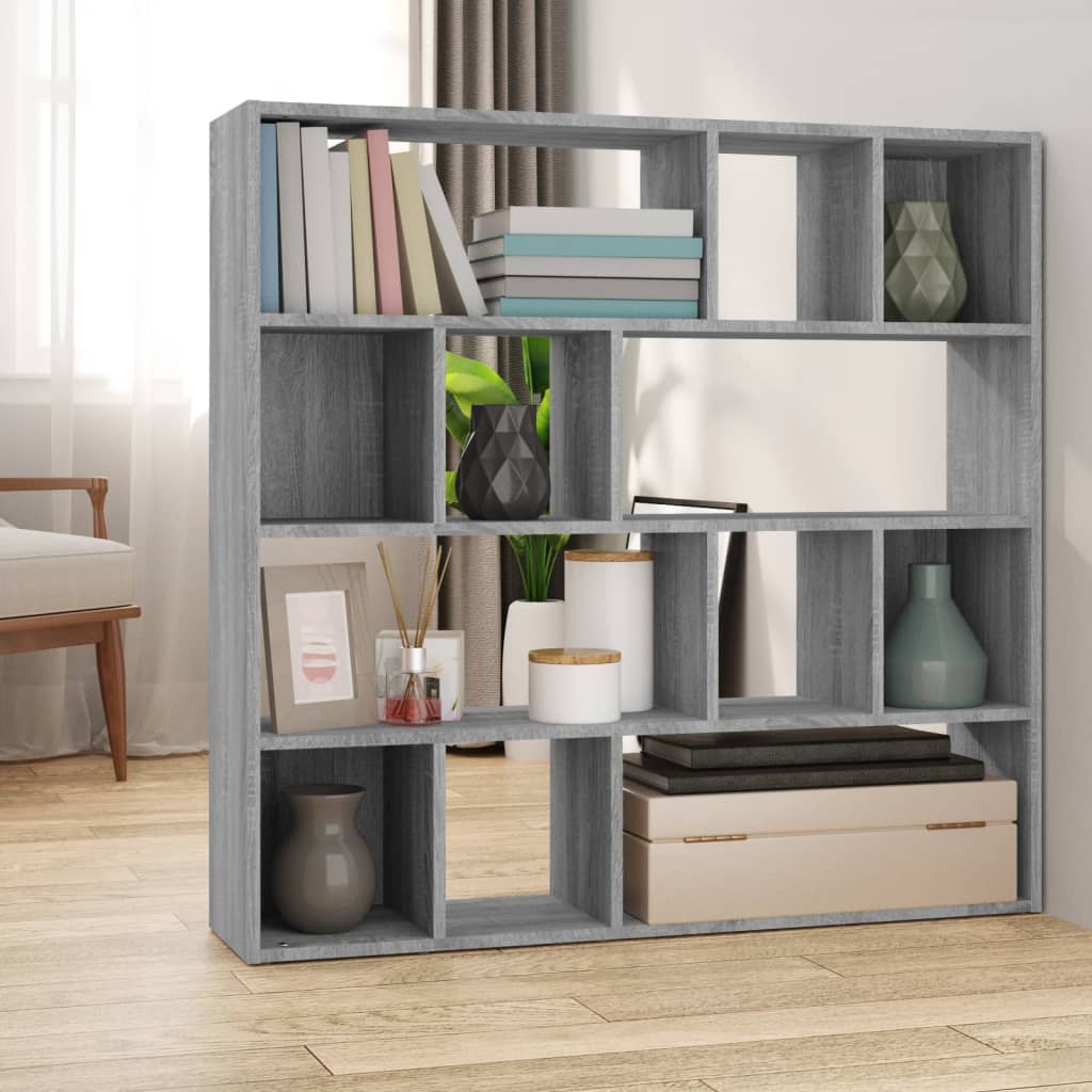 Bücherregal/Raumteiler Weiß 105x24x102 cm
