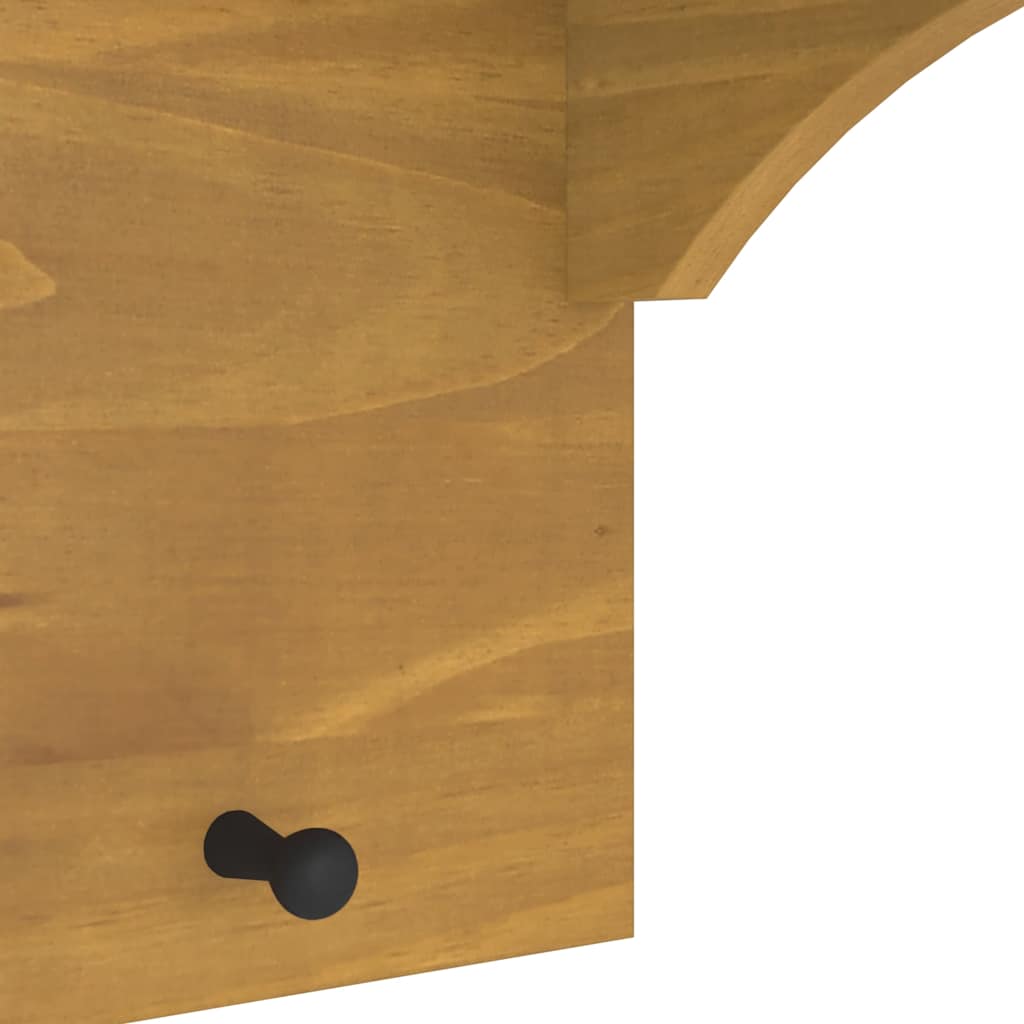 Wandgarderobe SANDNES 87x30x42 cm Massivholz Kiefer