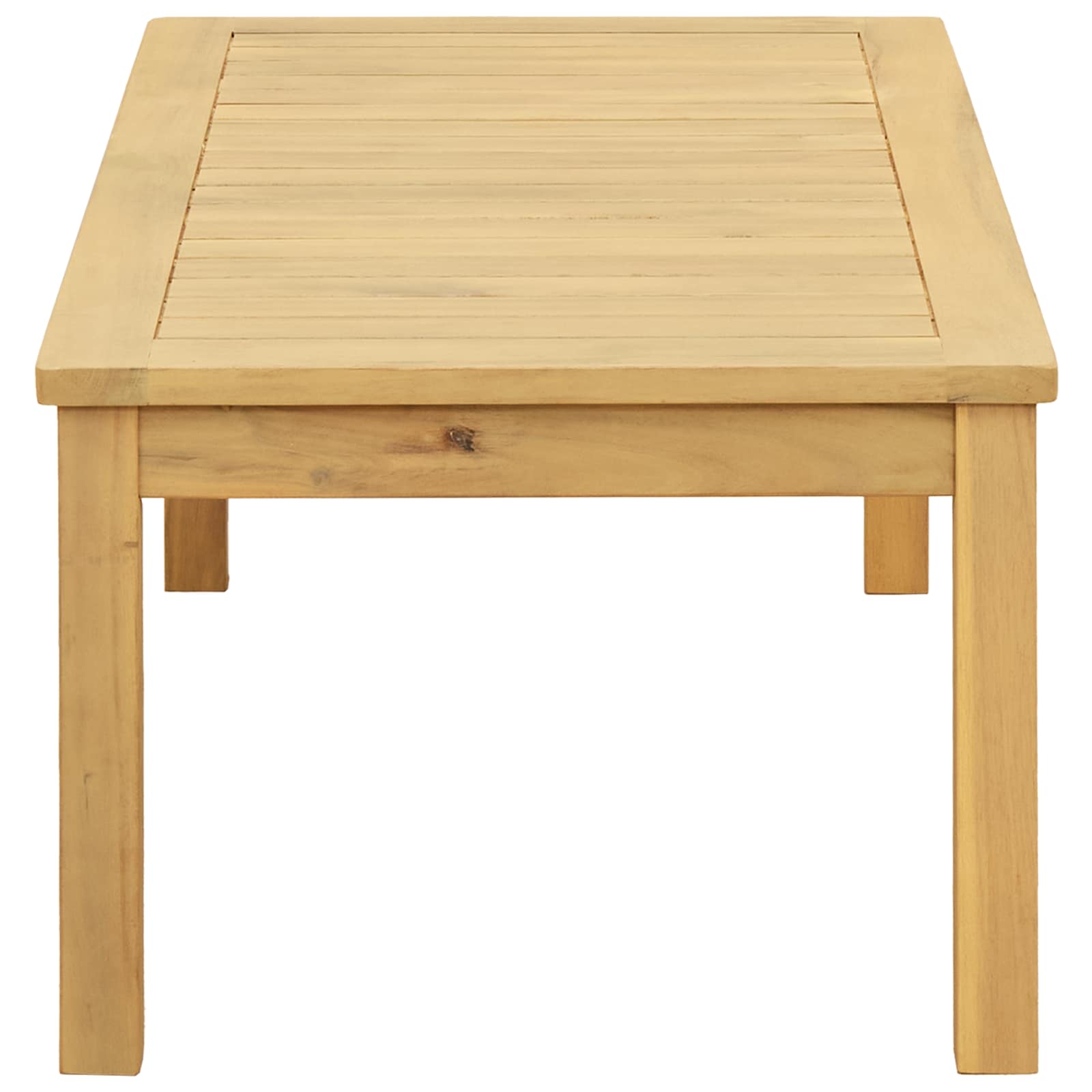 Couchtisch Helles Akazienholz 45 x 45 x 36 cm Massivholz Akazie