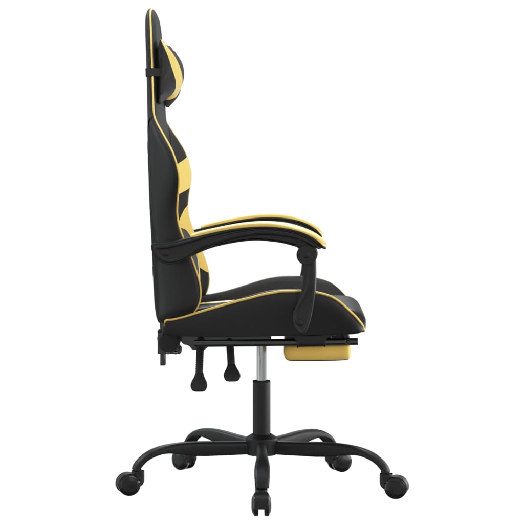 Gaming-Stuhl Drehbar Schwarz und Rot Kunstleder