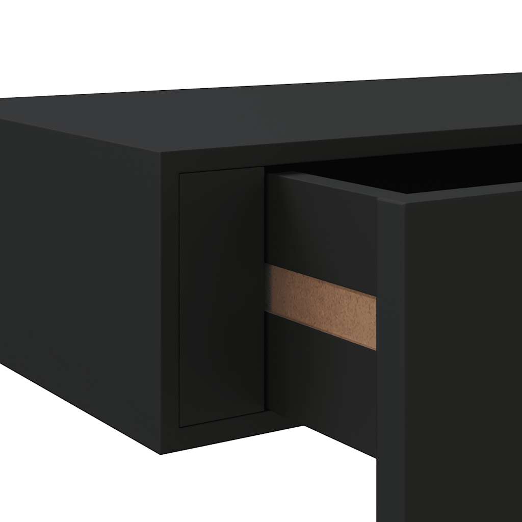 Wandregal mit Schublade Weiß 40x23,5x10 cm MDF