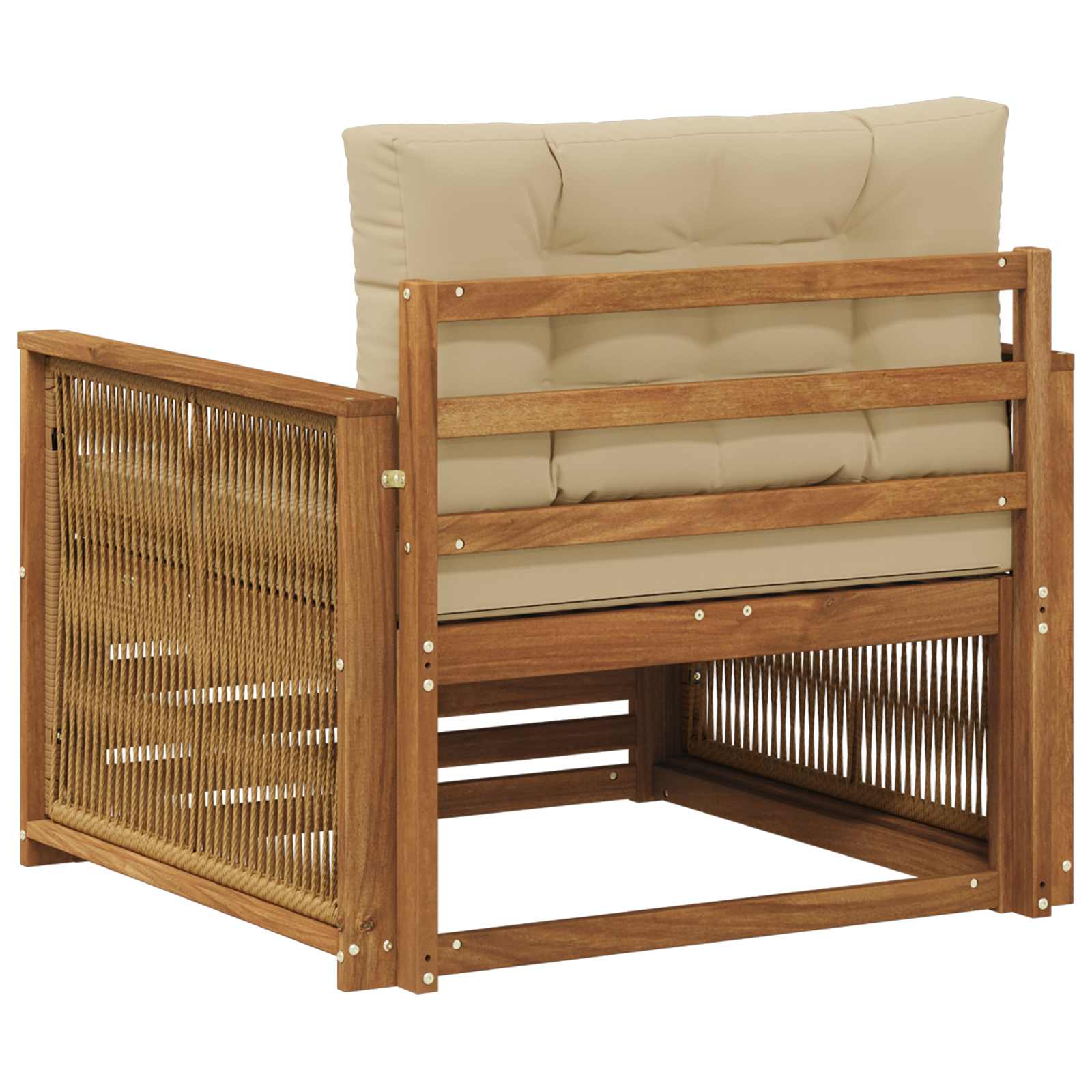 2 Stück Outdoor-Sofa Natur