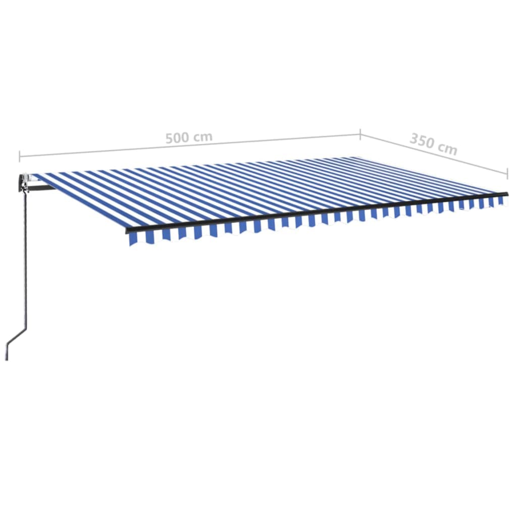 Markise Automatisch Einziehbar 350x250 cm Creme