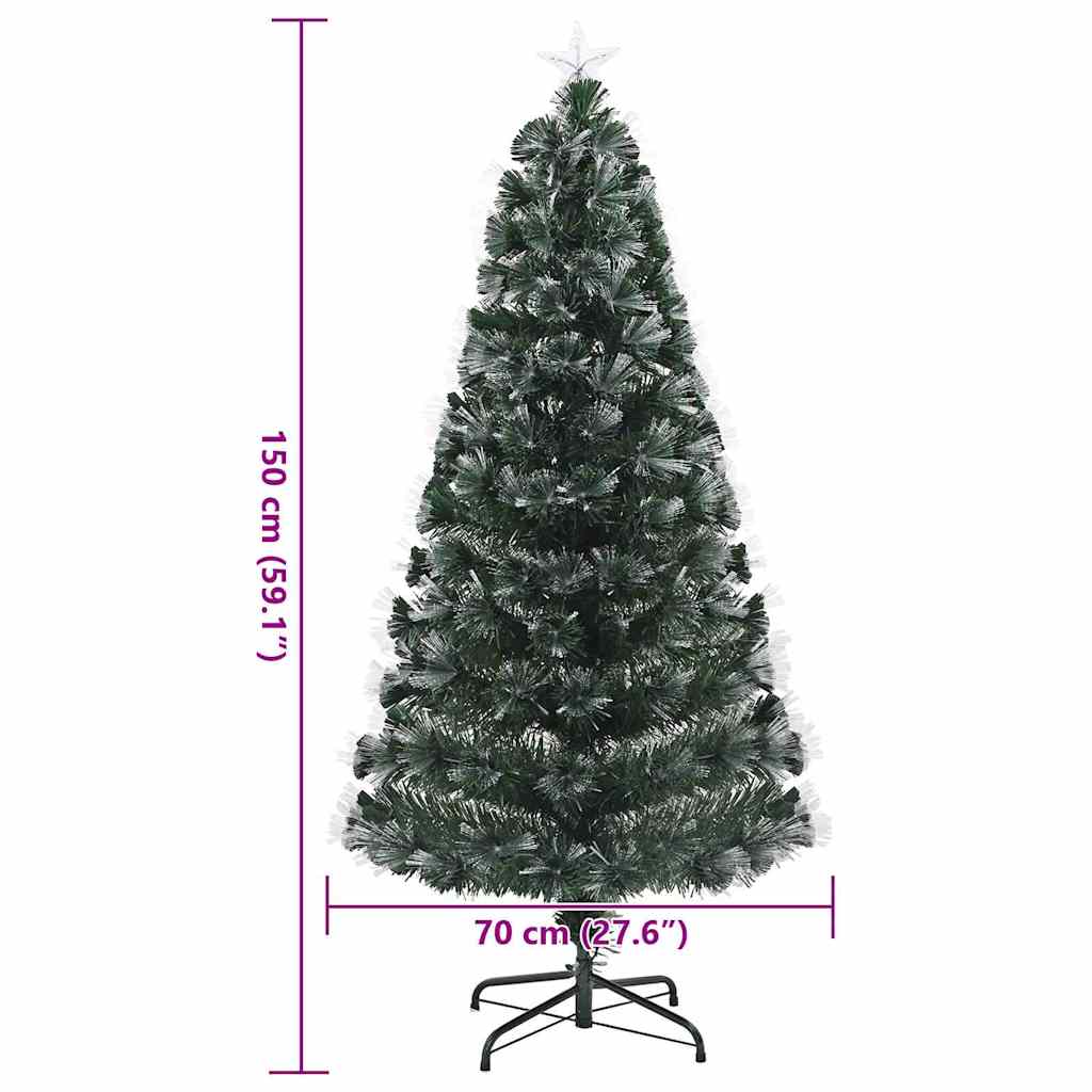 Künstlicher Weihnachtsbaum mit 50 LEDs Grün 64 cm PVC