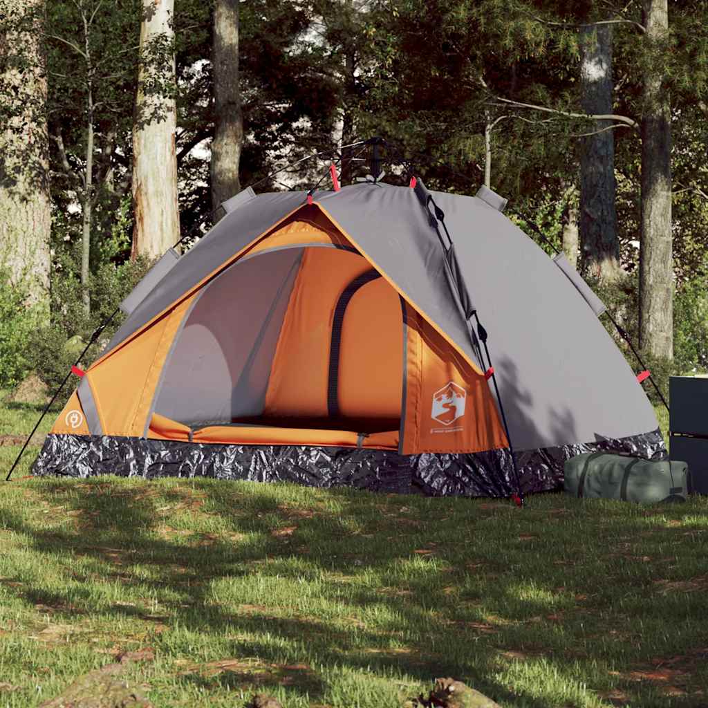 Kuppel-Campingzelt 2 Personen Grün Quick Release