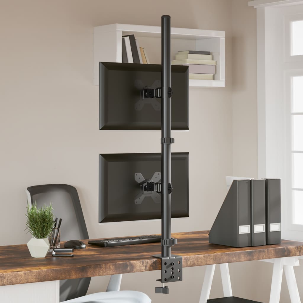 Monitorhalterung Schwarz Stahl VESA 75/100 mm