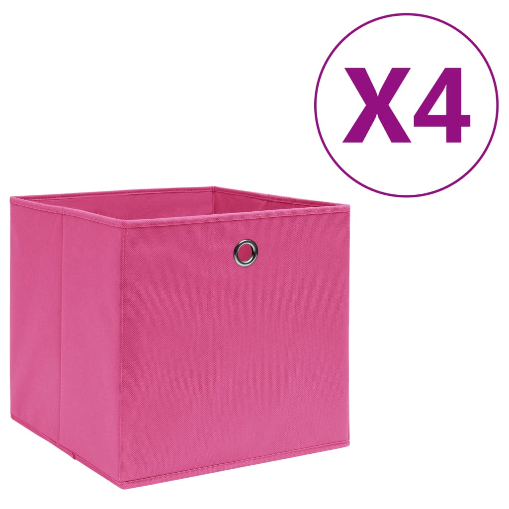 Aufbewahrungsboxen mit Deckeln 10 Stk. 28x28x28 cm Schwarz