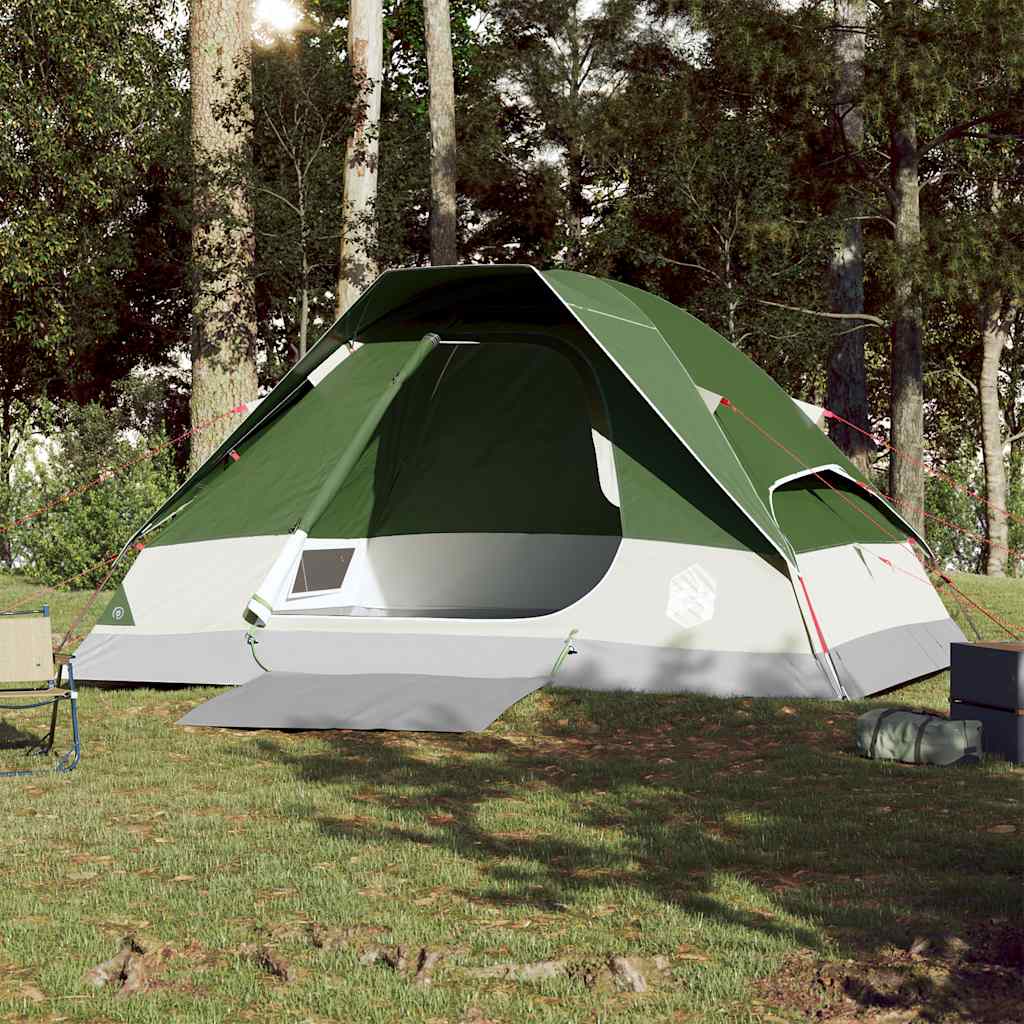 Kuppel-Campingzelt 2 Personen Olivgrün Wasserdicht