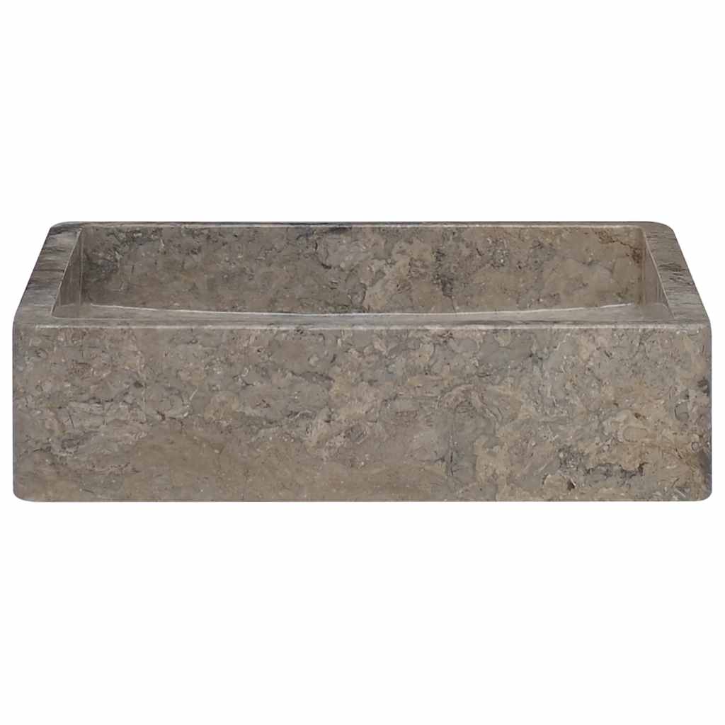 Waschbecken Creme 40x40x10 cm Marmor