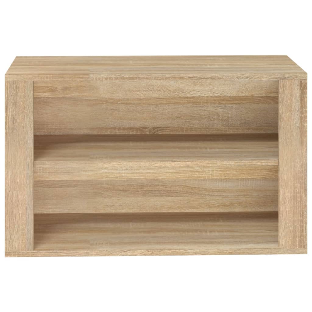 Schuhregal Weiß 75x35x45 cm Holzwerkstoff