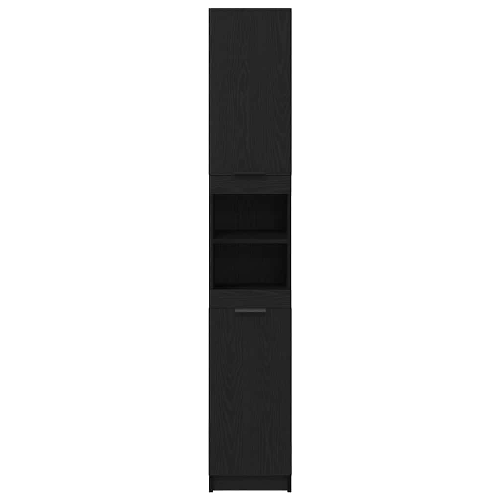 Badschrank Weiß 32x34x188,5 cm Holzwerkstoff