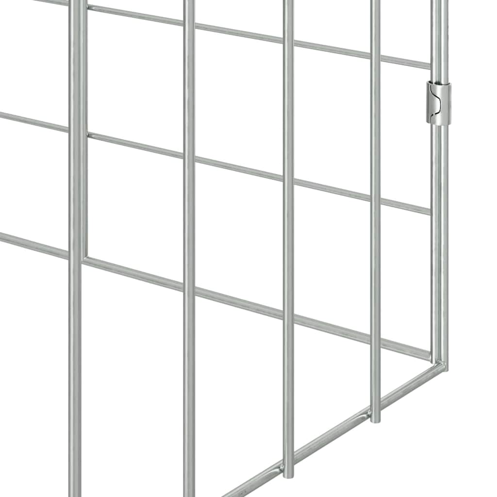 Hasenkäfig Silber 100 x 78 x 78 cm Verzinkter Stahl