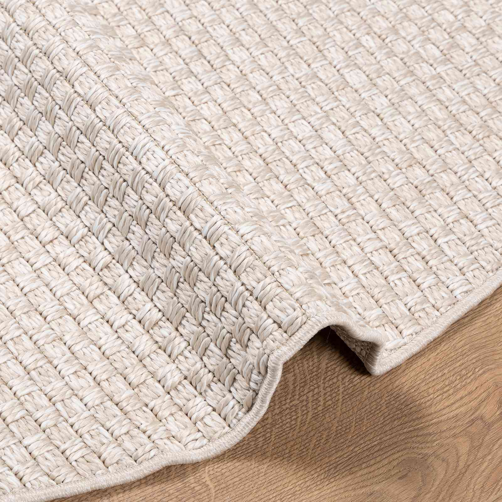 Bereichsteppiche Rechtwinklig FARO Creme 150 x 80 cm Polyester