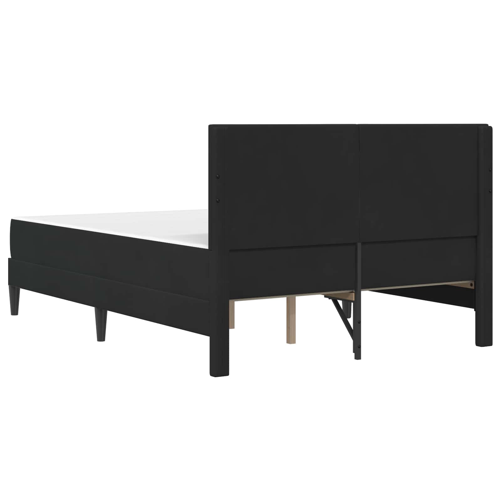 Bettgestell mit Matratze mit Kopfteil Hellgrau 80 x 200 cm Samt