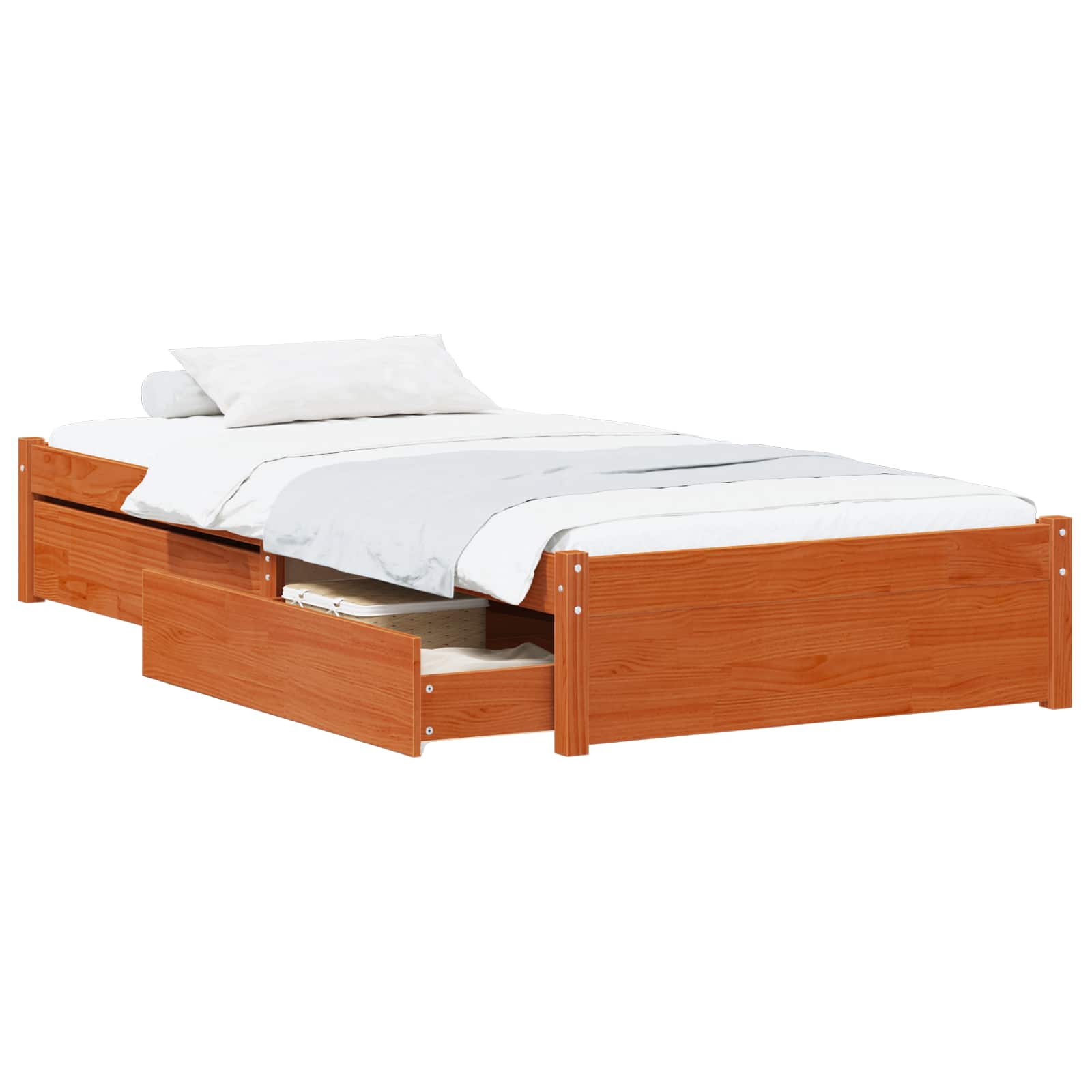 Bett mit Schubladen 75x190 cm