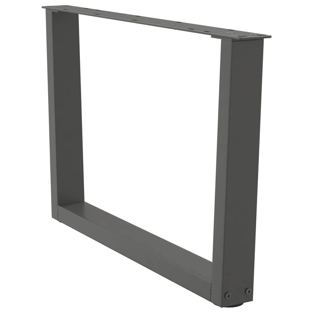 Couchtischbeine V-Form 2 Stück Schwarz 30x(30-31,3) cm Stahl