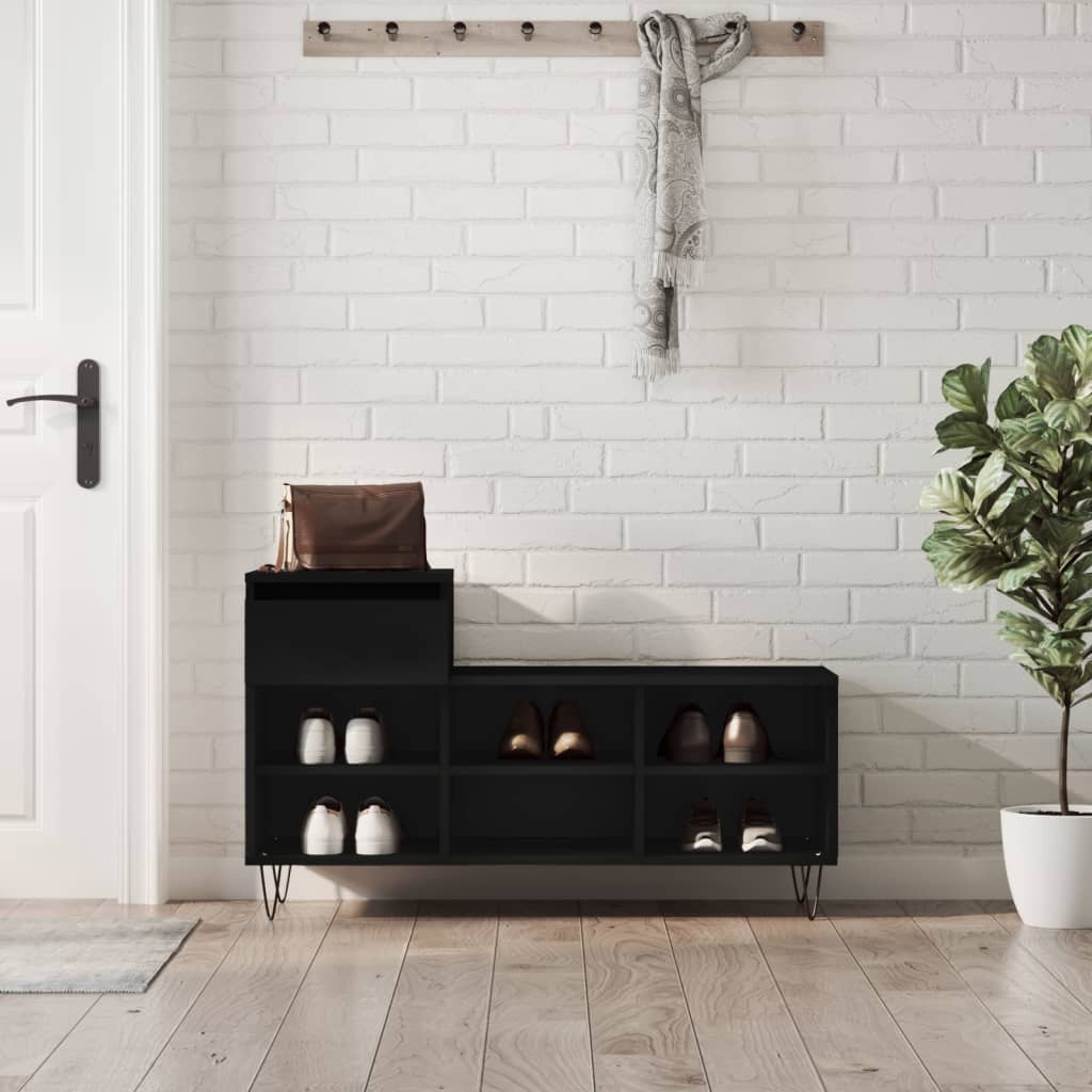 Schuhregal Weiß 102x36x60 cm Holzwerkstoff
