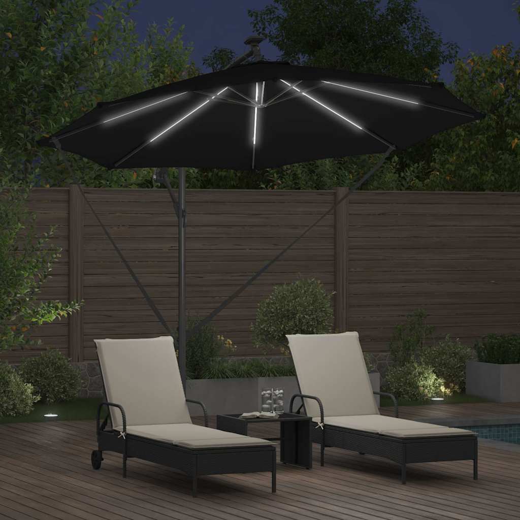 Sonnenschirm Sand 294 x 294 x 248 cm Polyester und Aluminium