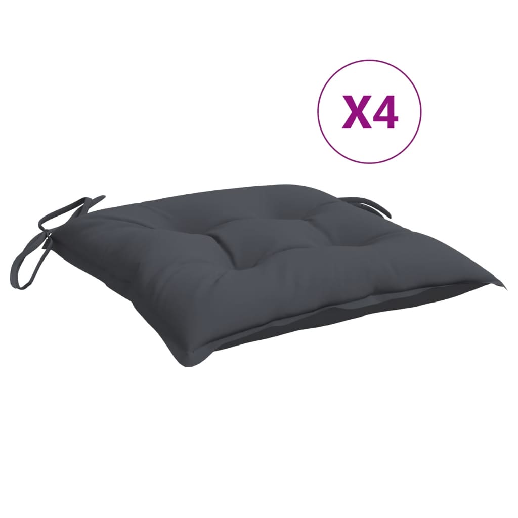 Stuhlkissen 4 Stk. Hellblau 40x40x7 cm Oxford-Gewebe