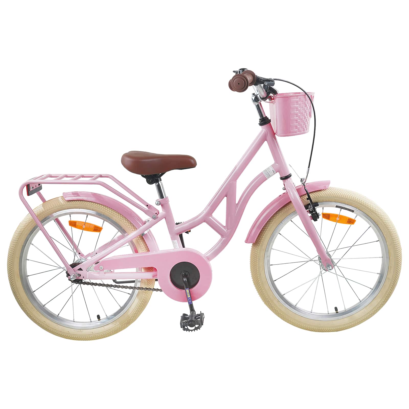 Kinderfahrrad 20 Zoll für 6-11 Jahre alt Schwarz