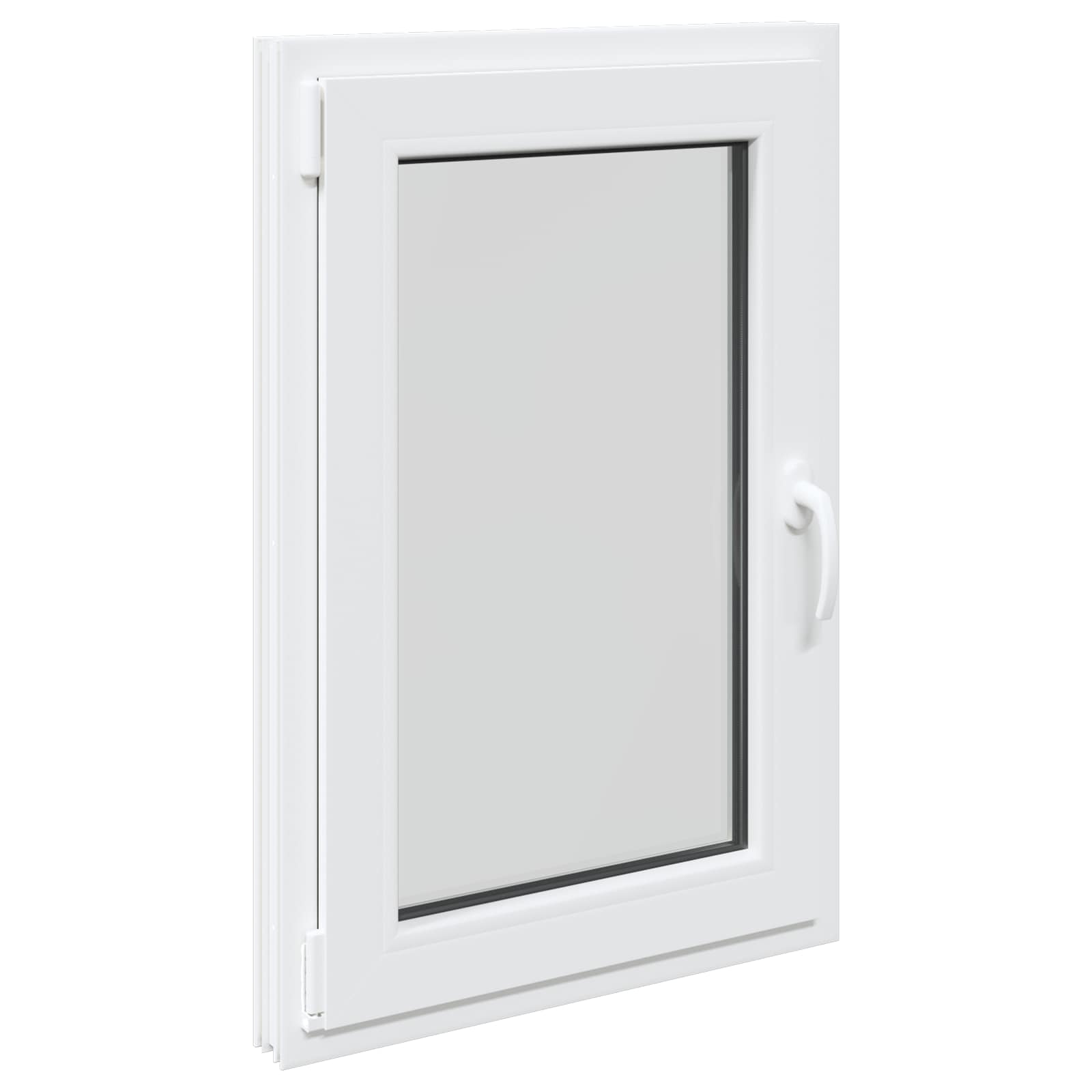 Kellerfenster RISOR 50 x 50 cm PVC und Glas Weiß