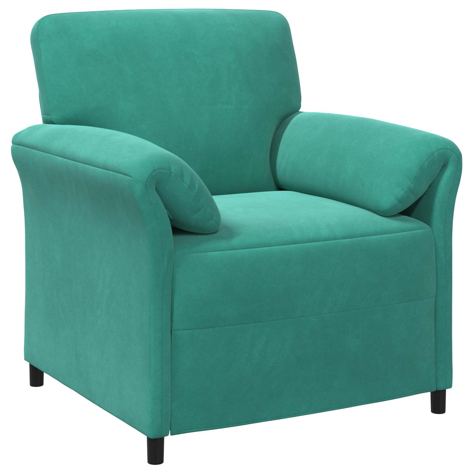 1-Sitzer Sofa Hellgrau 88 x 83 x 95 cm Samt