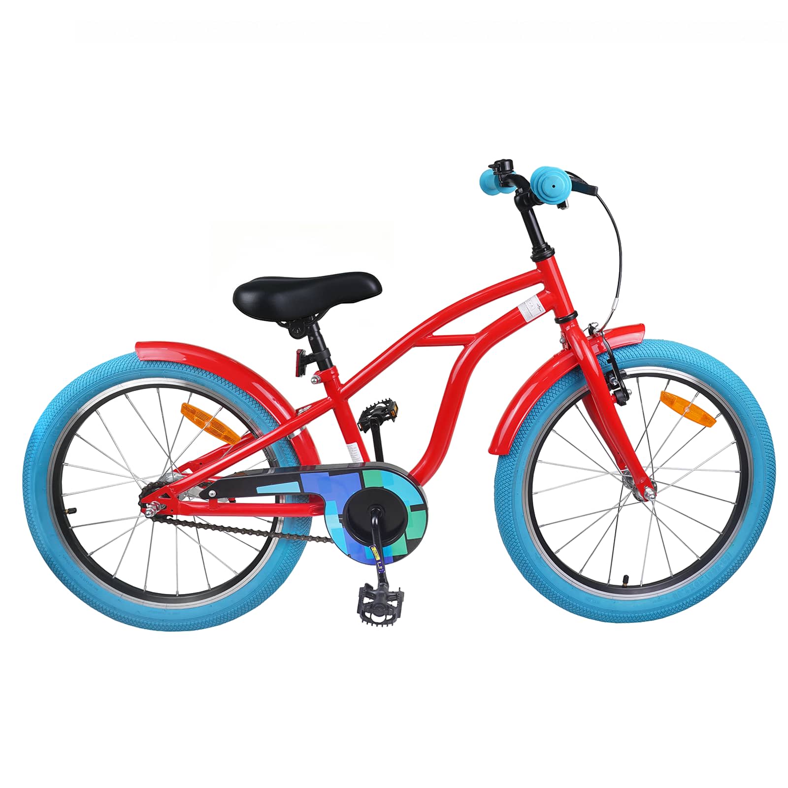 Kinderfahrrad 16 Zoll für 4-6 Jahre alt Schwarz