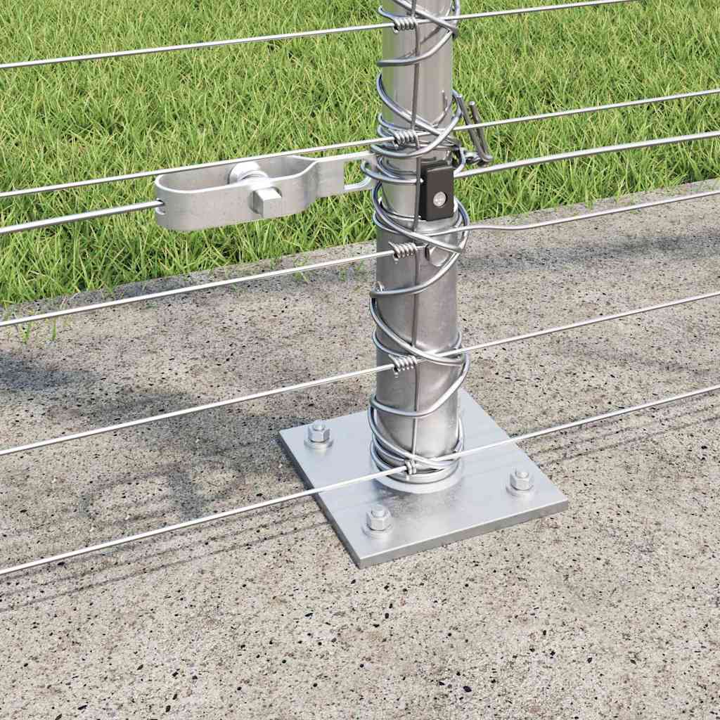 Ground Fix Geschweißter Drahtzaun 25 x 0,8 m Silber Netz
