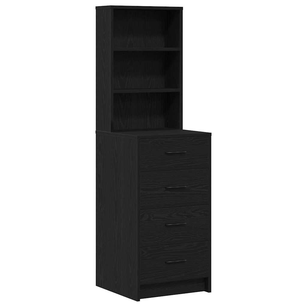 Schminktisch mit Regal Weiß 78,5 x 41 x 135 cm Holzwerkstoff