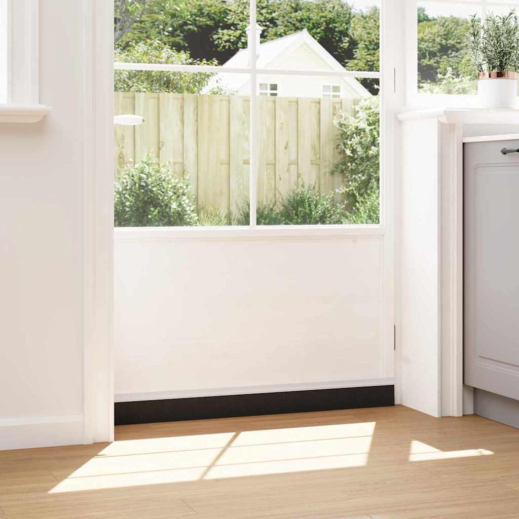 Selbstklebende Türbürstendichtungen 2 pcs Braun 100 cm