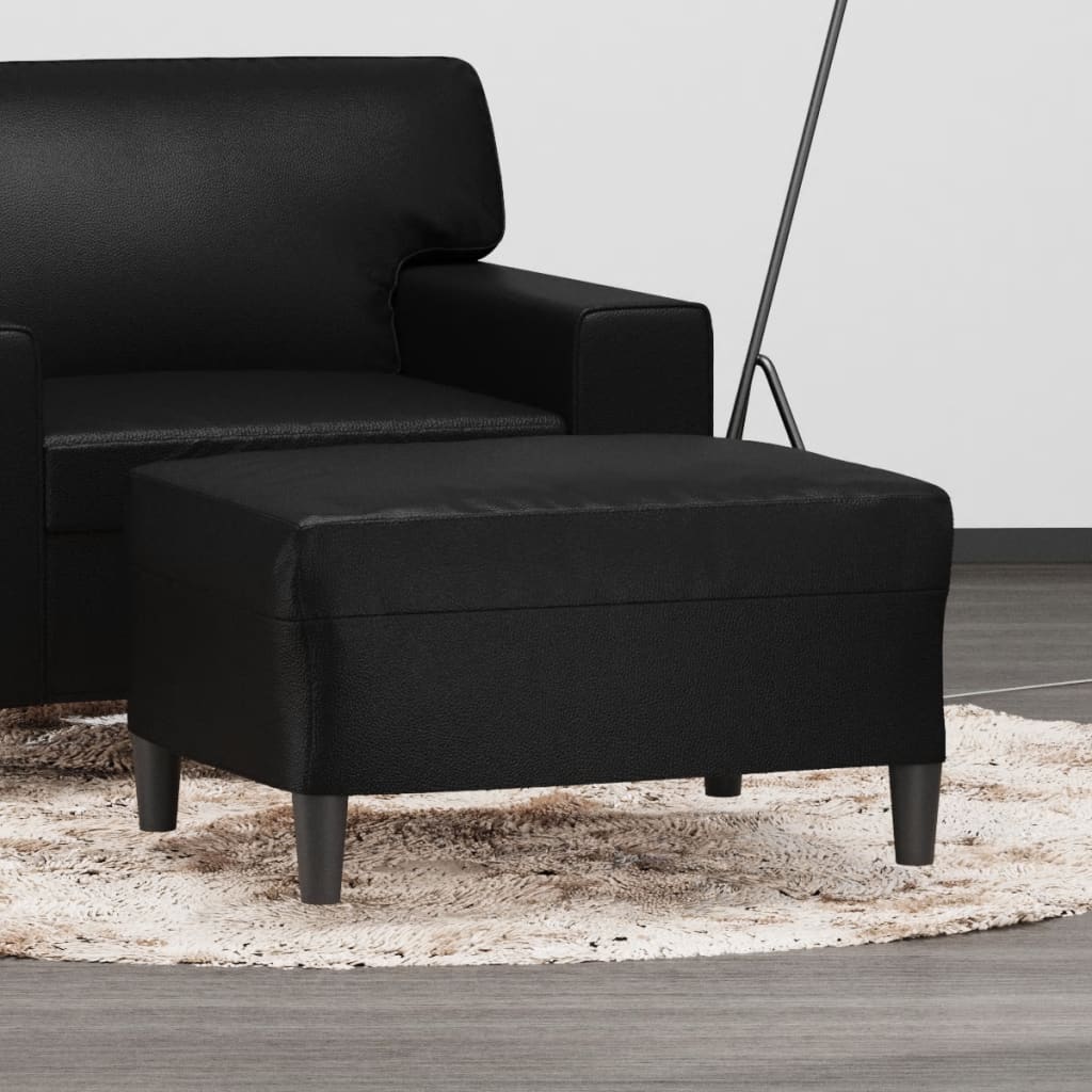 Fußhocker Schwarz 60x50x41 cm Kunstleder