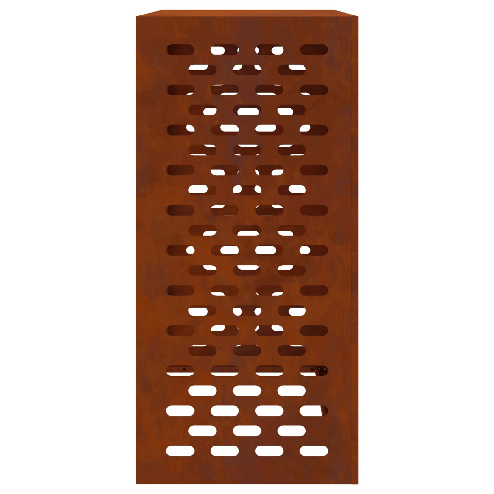 Klimaanlagenabdeckung Schwarz 90 x 40 x 60 cm Stahl