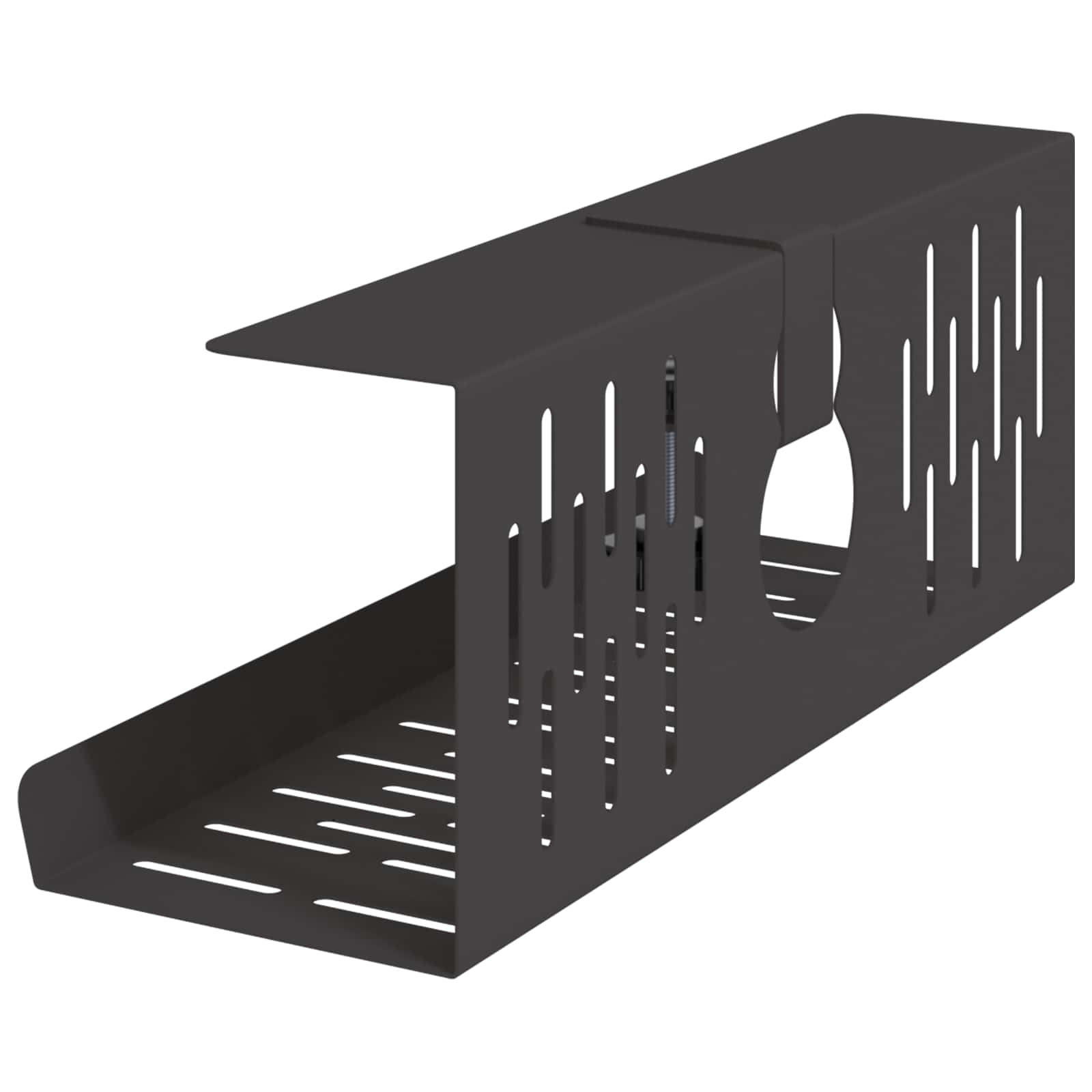 Unter dem Schreibtisch Kabelmanagement Tray 2 Stk. Anthrazit
