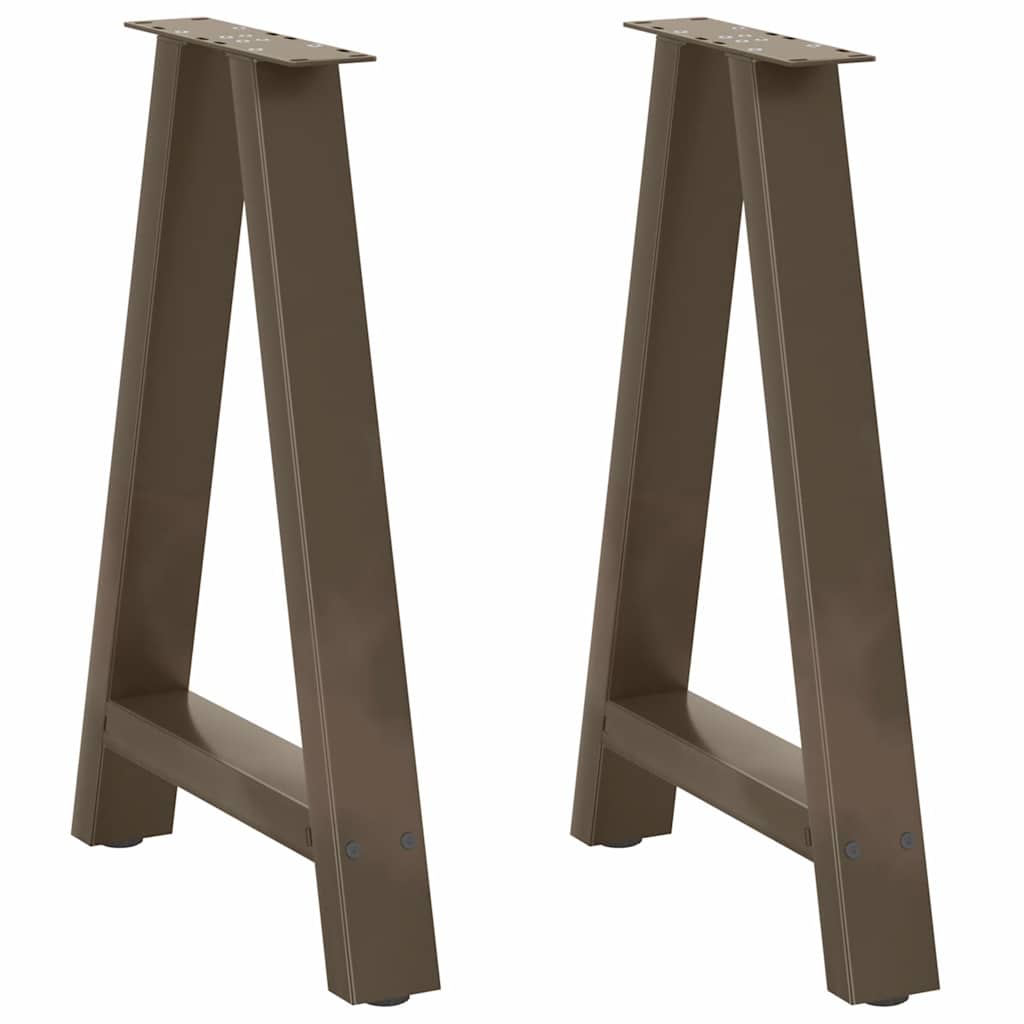 Couchtischbeine A-Form 2 Stk. 30x(30-31) cm Stahl