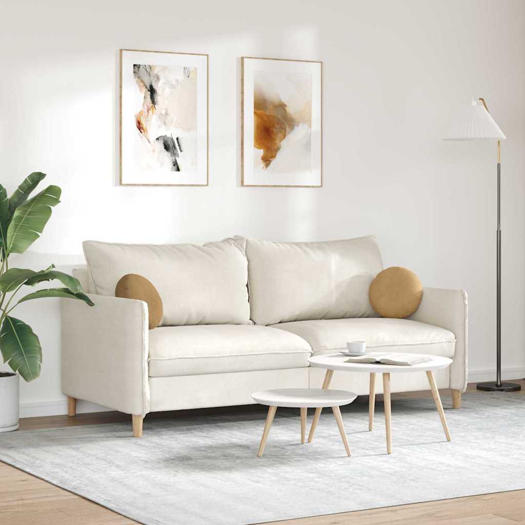 Sitzkissen 2 pcs Blau Ø30 x 13 cm Samt