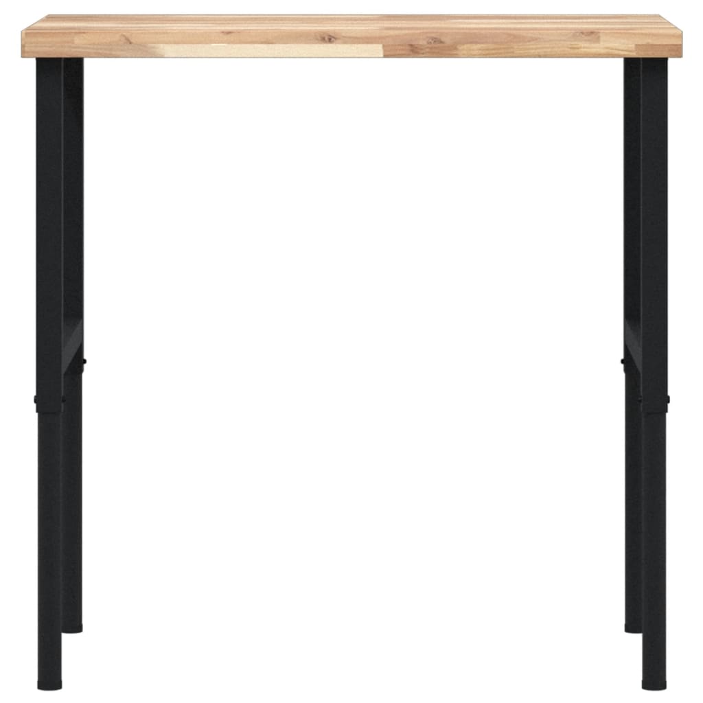Werkbank 80x60x(73-99,5) cm Massivholz Akazie Rechteckig