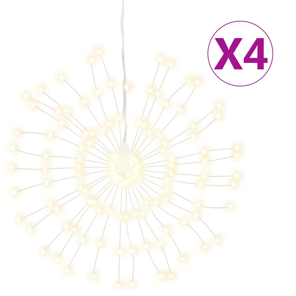 Weihnachtsbeleuchtung Feuerwerk 140 LEDs Warmweiß 17 cm